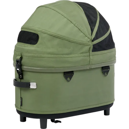 AirBuggy DOME 3 Premier Set Regular Moss Green Luxurious Dog Stroller - Buggy - SpirePets
