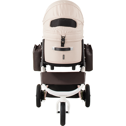 AirBuggy DOME 3 Premier Set Regular Salmon Luxurious Dog Stroller - Buggy - SpirePets