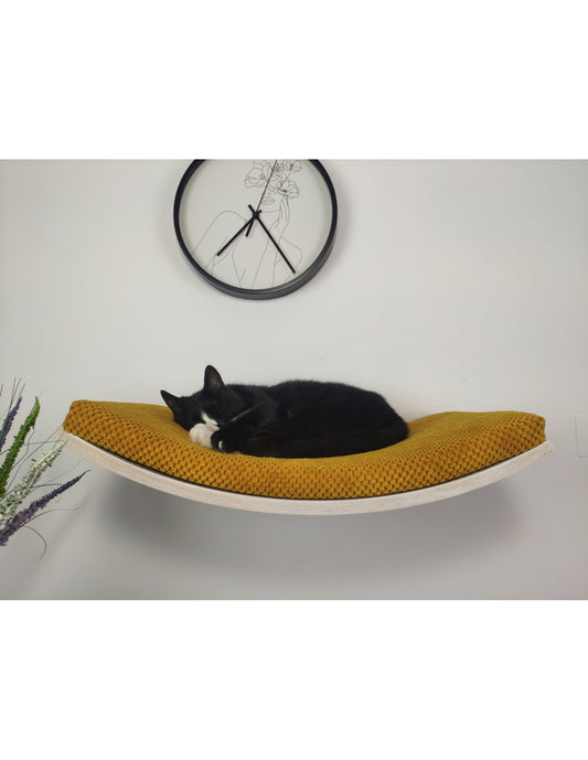 "The Soft Shape" 60 cm Cat Shelf, wood base