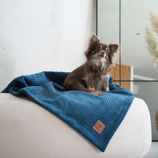 Pet Blanket "Milano" Navy Blue