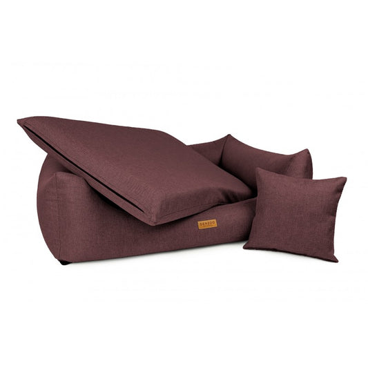 Orthopedic Dog Bed "MODENA" Plum - Dog beds - Sissys Pet Place