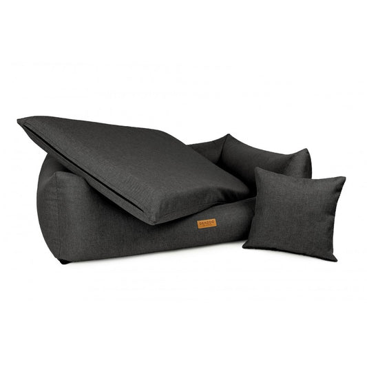Orthopedic Dog Bed "MODENA" Dark Grey - Dog beds - Sissys Pet Place