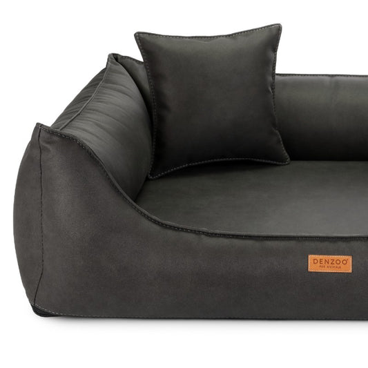 Orthopedic Dog Bed "BERGAMO" Dark Grey - Dog beds - Sissys Pet Place