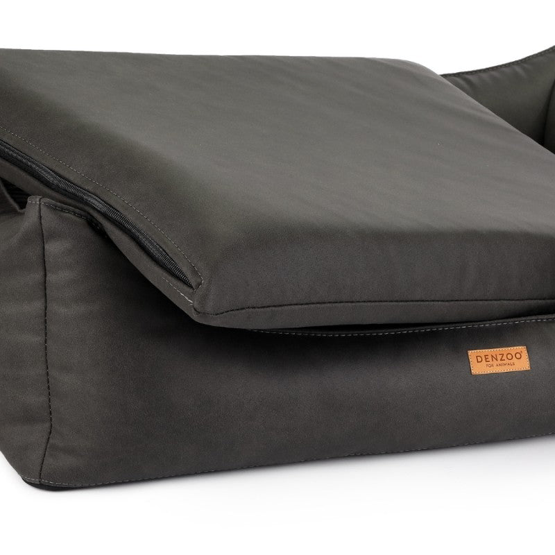 Orthopedic Dog Bed "BERGAMO" Dark Grey - Dog beds - Sissys Pet Place
