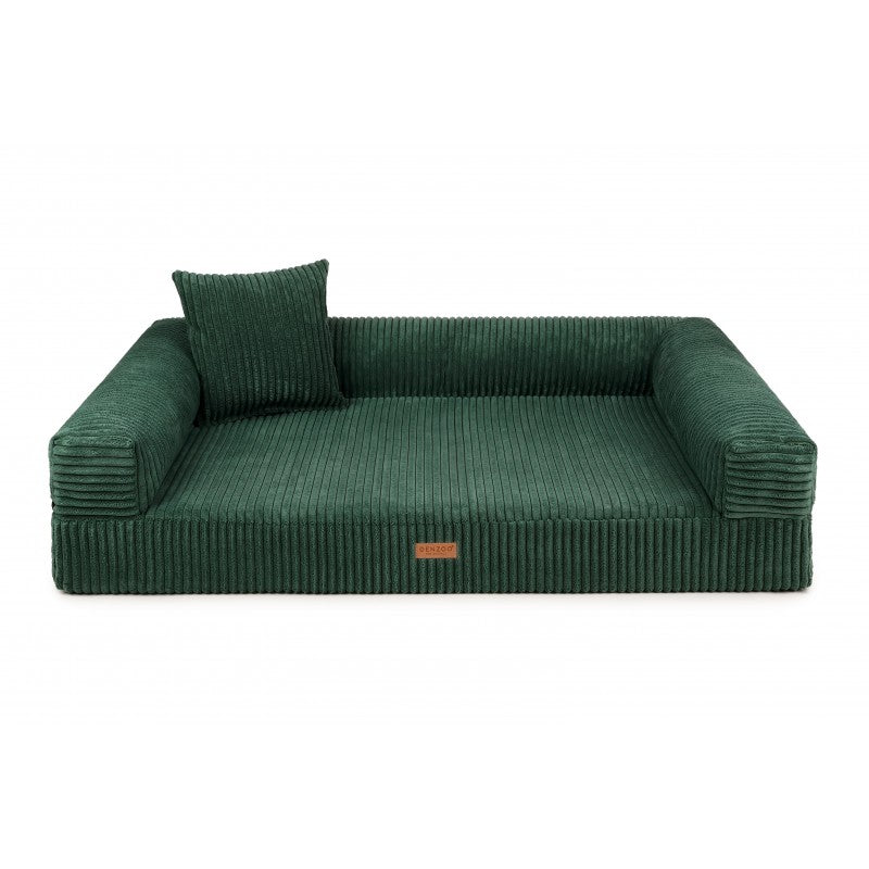 Orthopedic Dog Bed "PARMA" Bottle Green