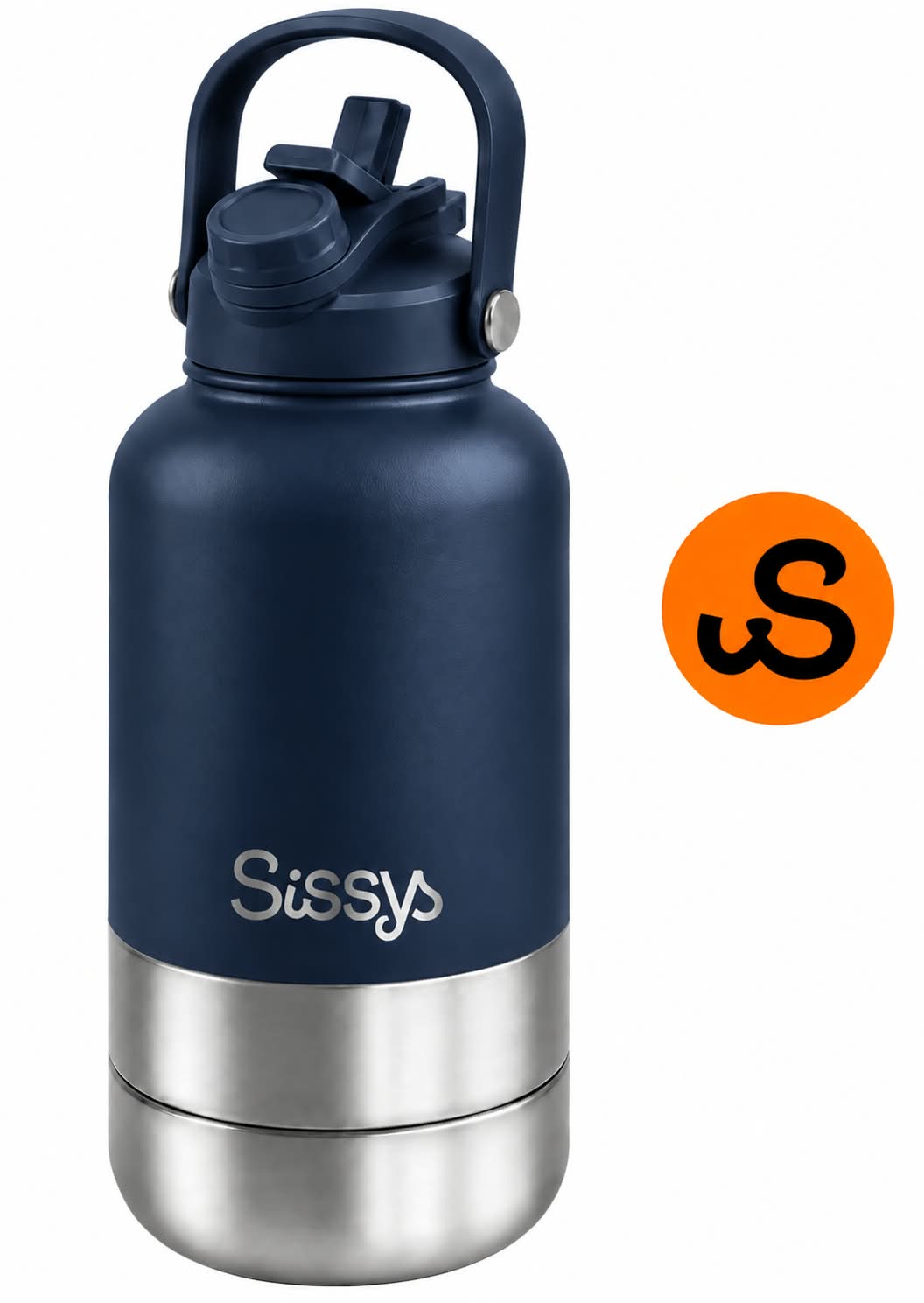 Sissys "DuoSip" 3 in Waterbottle for pets Marine Blue - Dog beds - Sissys Pet Place - Marine Blue - 1.000 cc (liter)