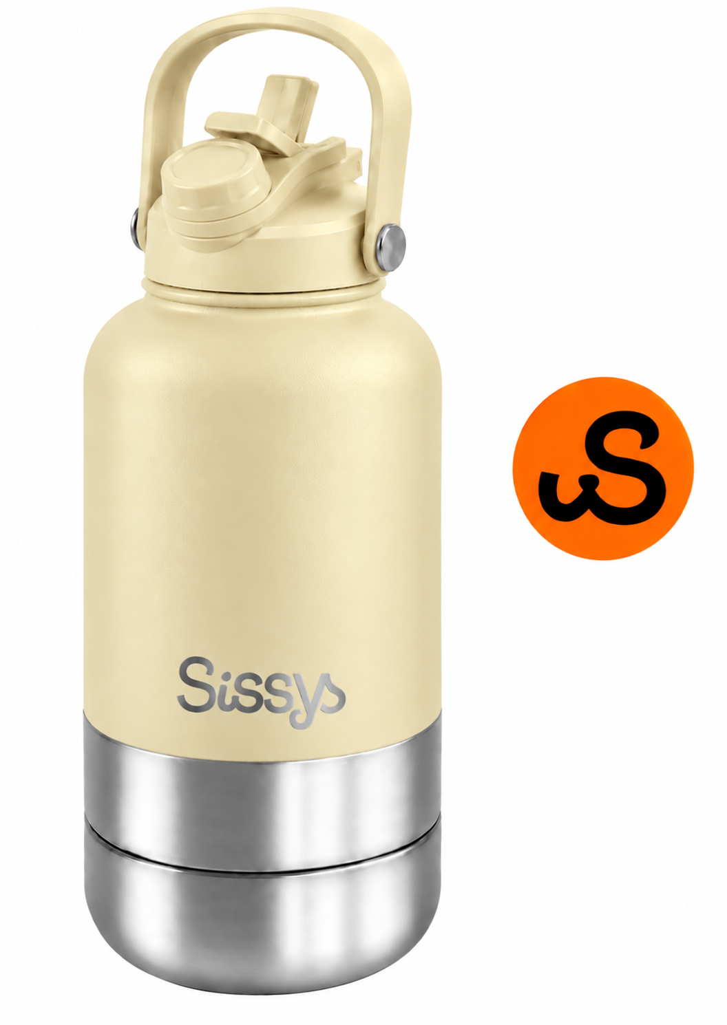 Sissys "DuoSip" 3 in Waterbottle for pets Yellow - Dog beds - Sissys Pet Place - Yellow - 1.000 cc (liter)