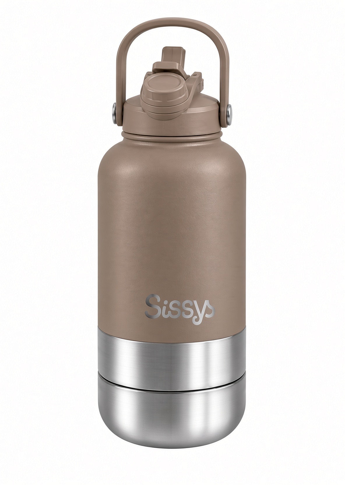 Sissys DuoSip 3 in 1 Waterbottle for pets Marine Brown