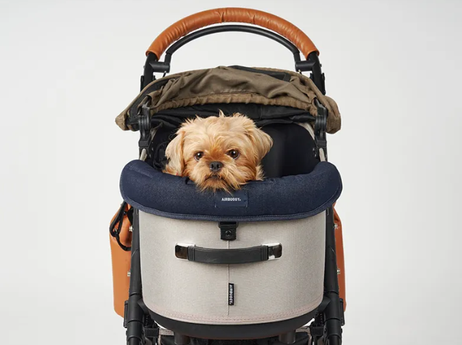 AirBuggy DOME 3 Premier Set Large Salmon Luxurious Dog Stroller - Buggy - SpirePets