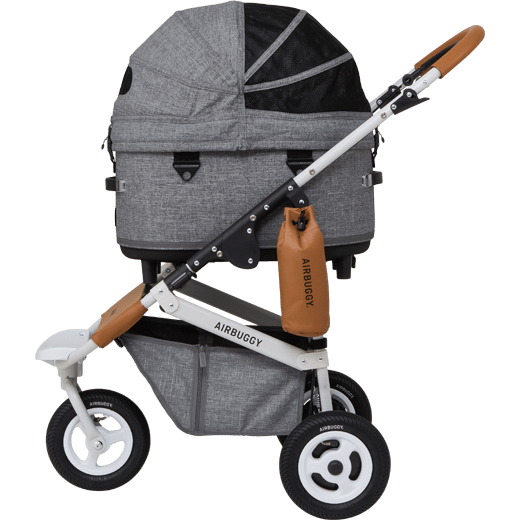 AirBuggy DOME 3 Premier Set Large Earth Grey Luxurious Dog Stroller - Buggy - SpirePets