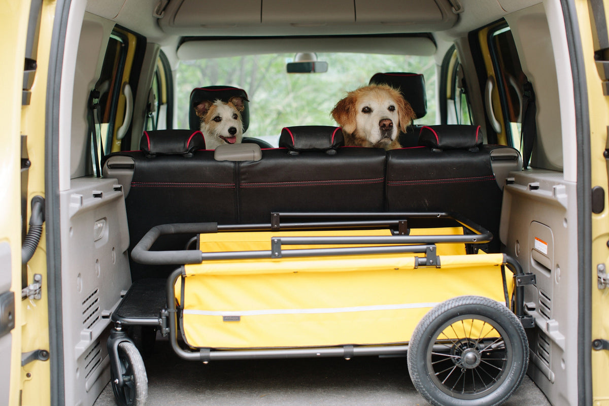 Grote honden buggy AIRBUGGY Carriage Set Moss Green – Luxe Hondenbuggy - Buggy - SpirePets