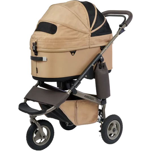 AirBuggy DOME 3 Premier Set Large Seed Beige Luxurious Dog Stroller - Buggy - SpirePets - Default Title - ADLI0162