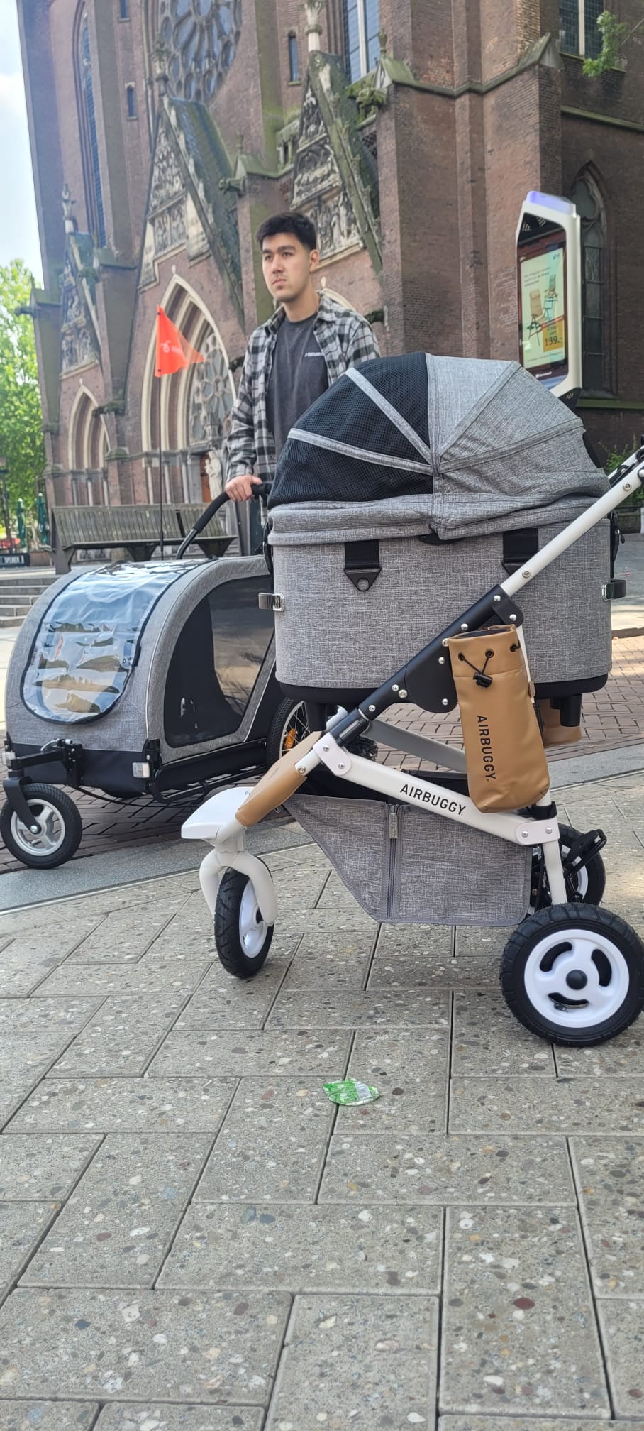 AirBuggy Dome 3 Regular - Earth Grey - hondenbuggy - Buggy - SpirePets