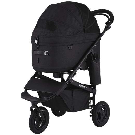 AirBuggy DOME 3 Premier Set Regular Black Luxurious Dog Stroller - Buggy - SpirePets