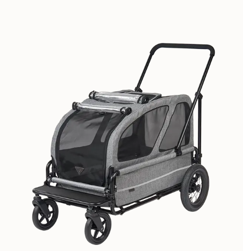 AirBuggy Carriage Set Earth Grey – Comfortabel reizen met jouw huisdier - Buggy - SpirePets
