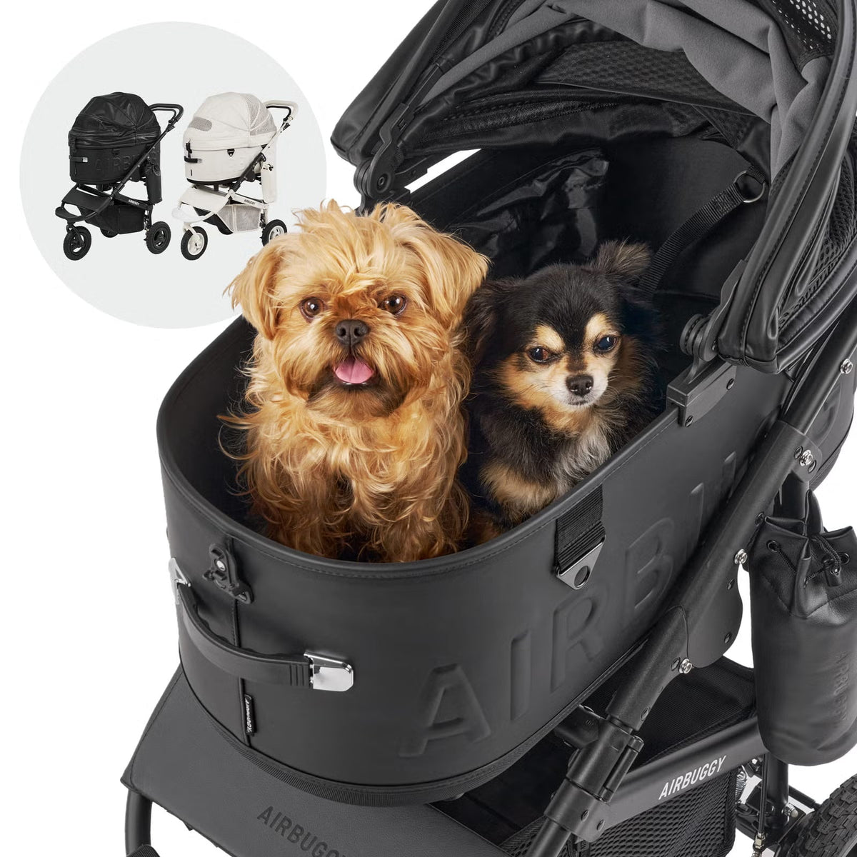 AirBuggy DOME 3 Premier Large Black Si Luxe dog buggy - Buggy - SpirePets