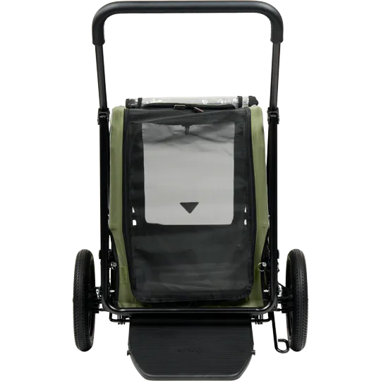 Grote honden buggy AIRBUGGY Carriage Set Moss Green – Luxe Hondenbuggy - Buggy - SpirePets