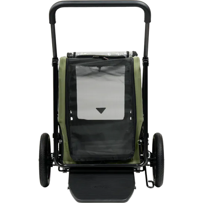 Grote honden buggy AIRBUGGY Carriage Set Moss Green – Luxe Hondenbuggy - Buggy - SpirePets
