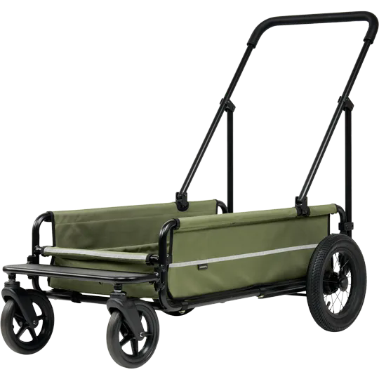 Grote honden buggy AIRBUGGY Carriage Set Moss Green – Luxe Hondenbuggy - Buggy - SpirePets