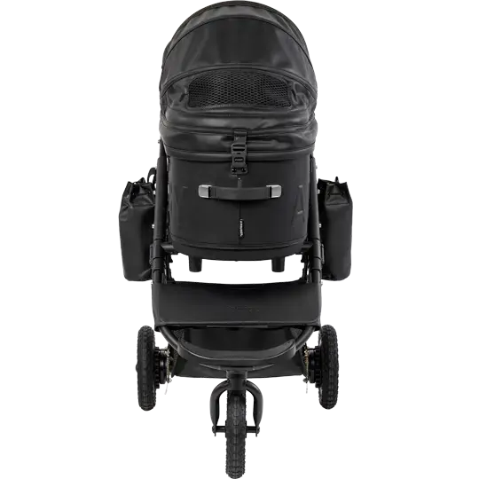 AirBuggy DOME 3 Premier Large Black Si Luxe dog buggy - Buggy - SpirePets