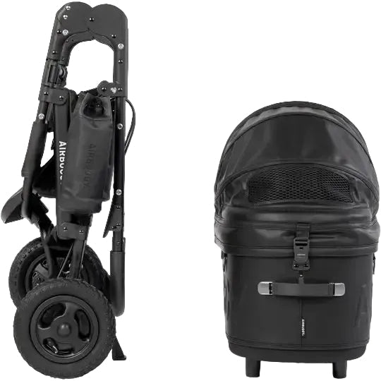 AirBuggy DOME 3 Premier Large Black Si Luxe dog buggy - Buggy - SpirePets