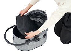 AirBuggy DOME 3 SMALL COT - EARTH GREY - Autostoel voor dieren - SpirePets