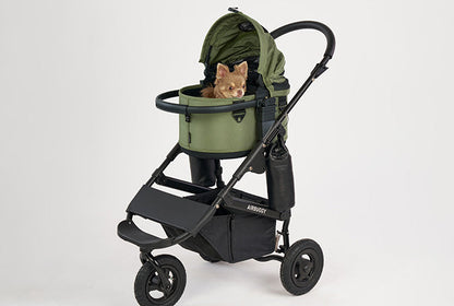 AirBuggy Dome 3 SMALL COT - MOSGROEN - Autostoel voor dieren - SpirePets