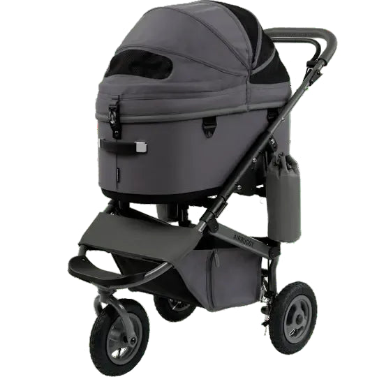 AirBuggy DOME 3 Premier Set Large Dark Grey Luxurious Dog Stroller - Buggy - SpirePets