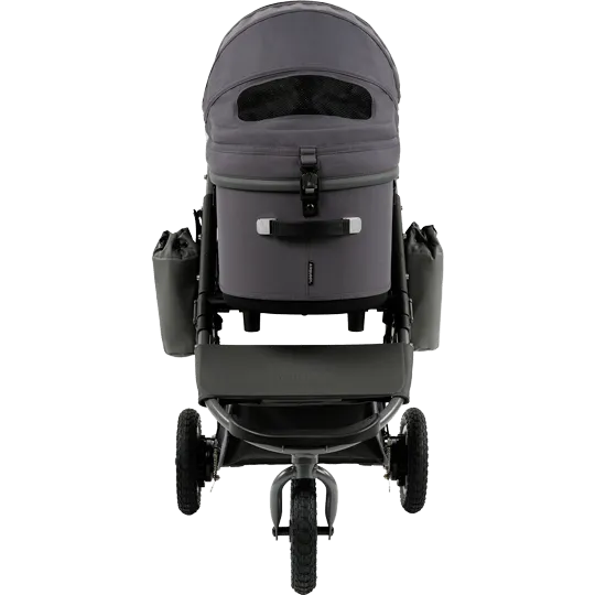 AirBuggy DOME 3 Premier Set Large Dark Grey Luxurious Dog Stroller - Buggy - SpirePets