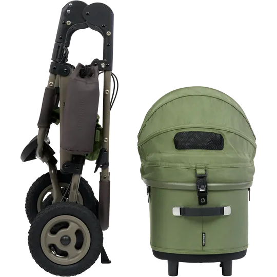 AirBuggy Dome 3 Premier Set Large Moss Green Hondenbuggy - Buggy - SpirePets