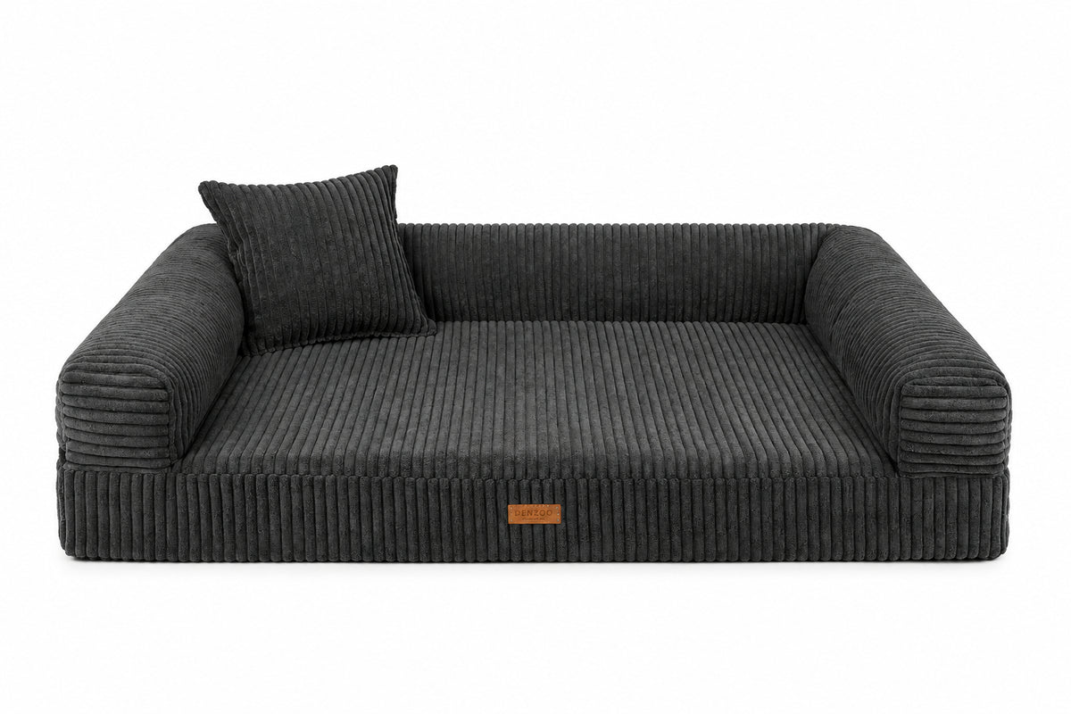 Orthopedic Dog Bed "PARMA" Dark Grey - Dog beds - Sissys Pet Place - Dark Grey - XXL (120 X90 cm) - PAR001.P105/XXL