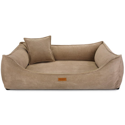 Orthopedic Dog Bed "TORINO" Dark Beige - Dog beds - Sissys Pet Place - Dark Beige - XXL (120 X 90 cm)