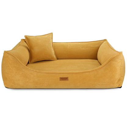 Orthopedic Dog Bed "TORINO" Mustard - Dog beds - Sissys Pet Place - Mustard - XXL (120 X 90 cm)