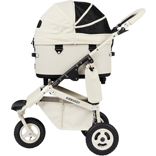 AirBuggy DOME 3 Premier Set Large Ivory White Luxe dog buggy - Buggy - SpirePets
