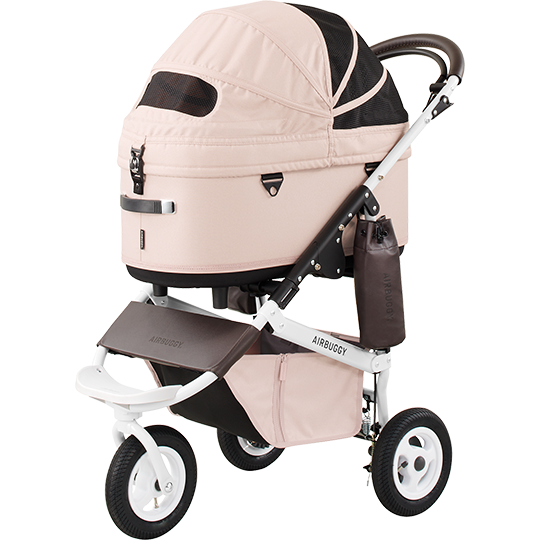 AirBuggy DOME 3 Premier Set Regular Salmon Luxurious Dog Stroller - Buggy - SpirePets
