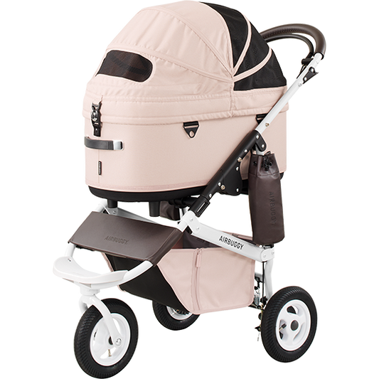 AirBuggy DOME 3 Premier Set Regular Salmon Luxurious Dog Stroller - Buggy - SpirePets