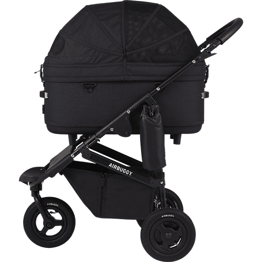AirBuggy DOME 3 Premier Set Regular Black Luxurious Dog Stroller - Buggy - SpirePets