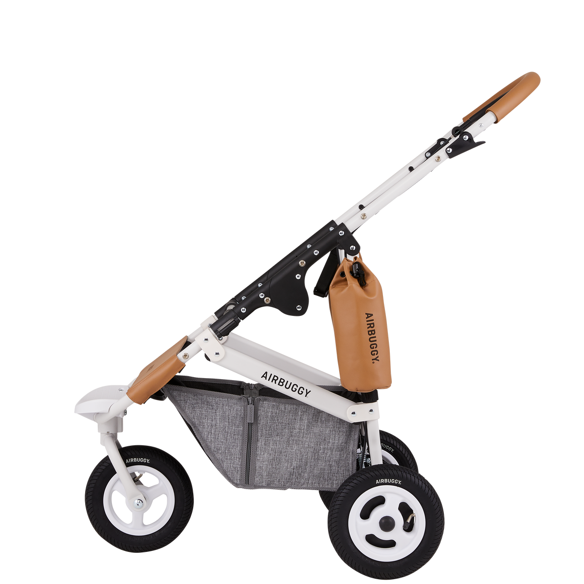 AirBuggy DOME 3 Premier Set Large Earth Grey Luxurious Dog Stroller - Buggy - SpirePets