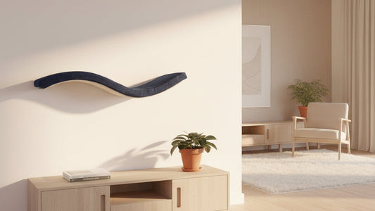Cat Shelf - Playful Curve Left 95