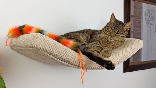 "The Arcing Haven" 60 cm Cat Shelf, metal base