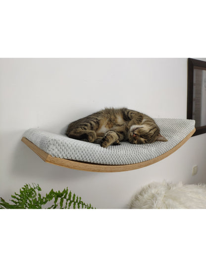 "The Soft Shape" 60 cm Cat Shelf, wood base