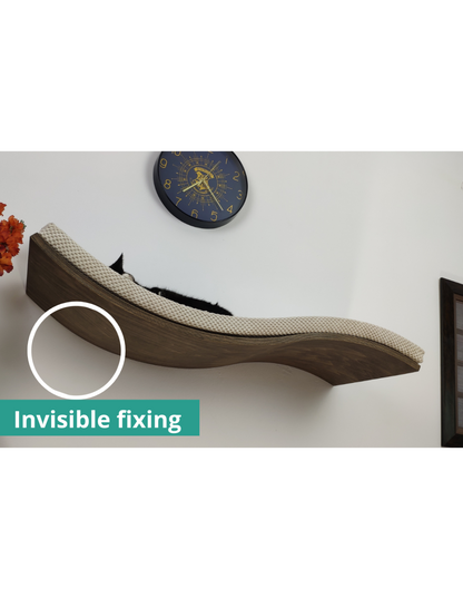 "The Soft Shape" 60 cm Cat Shelf, wood base