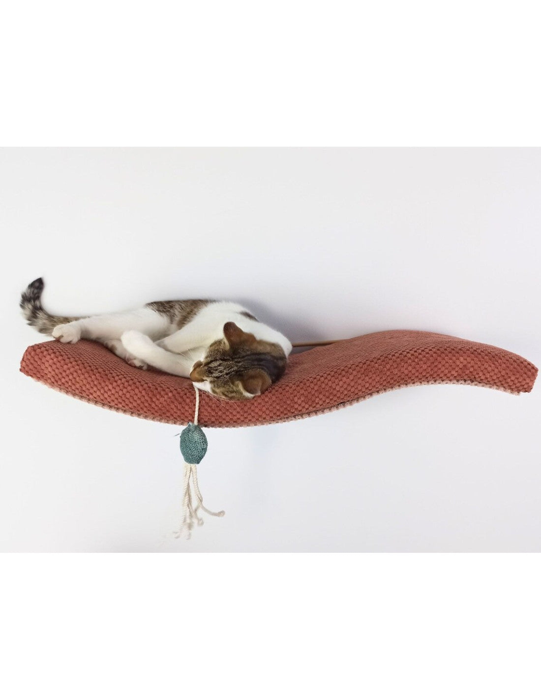 Cat Wall Shelf – Playful Curve Left 75 cm