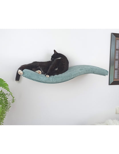 Cat Wall Shelf – Playful Curve Left 75 cm