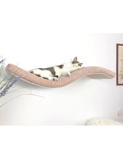 Cat Wall Shelf – Playful Curve Left 75 cm