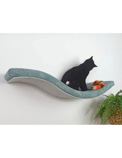 Cat Wall Shelf – The Playful Curve Right 95 cm