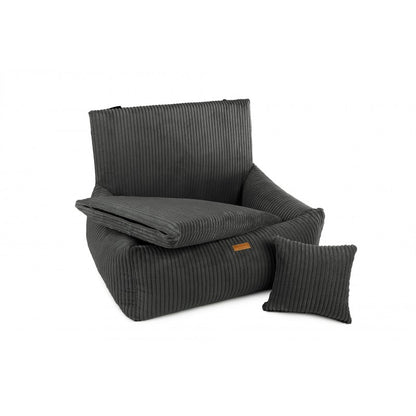 Pet Car Seat "Milano" Dark Grey