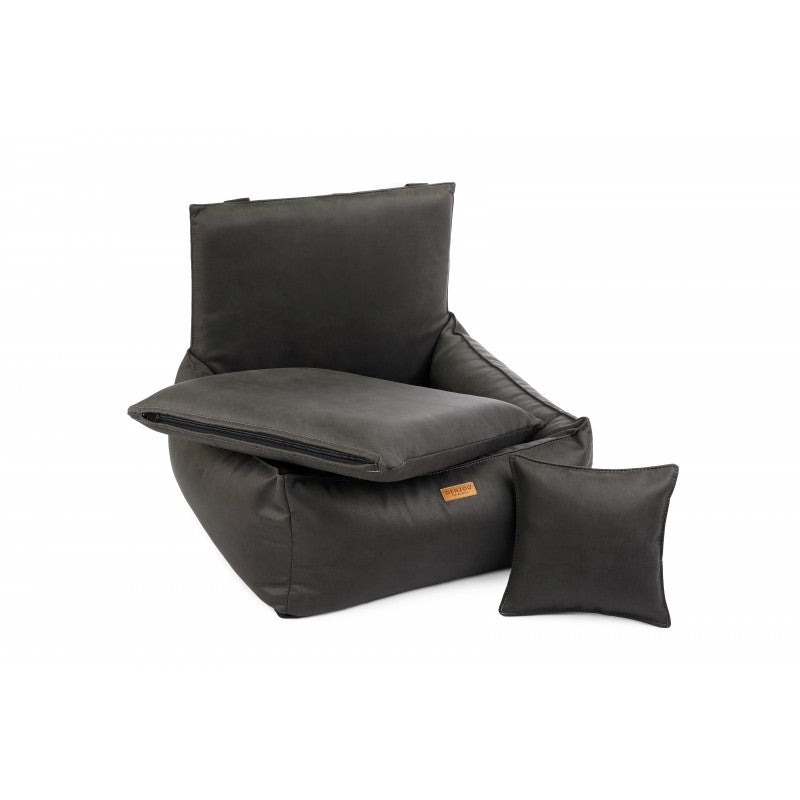 Pet Car Seat "Bergamo" Dark Grey
