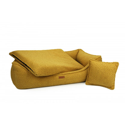Orthopedic Dog Bed "BELLUNO" Mustard