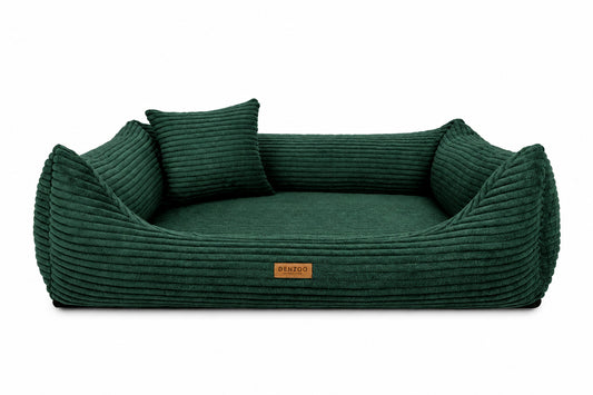 Orthopedic Dog Bed "RIMINI" Bottle Green